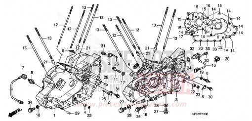 CARTER MOTEUR VT1300CXAA de 2010